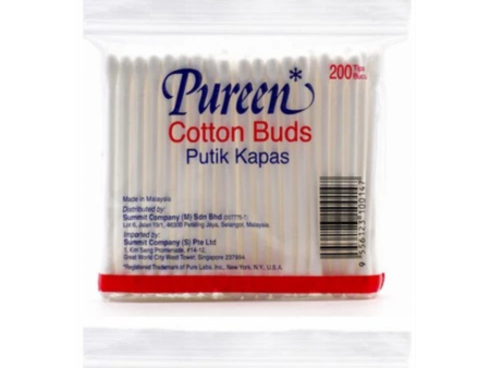 Pureen Cotton Buds (200 tips, Polybag) Online now