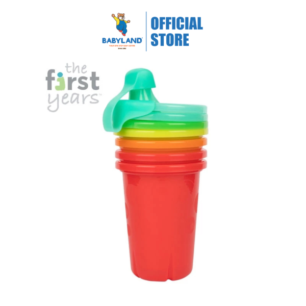 The First Years 6874 Take & Toss Spill-Proof Sippy Cups 10oz, 4 pack (9m+) Supply