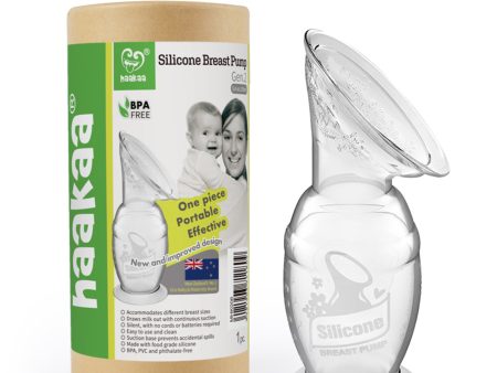 Haakaa Silicone Breast Pump 5.4oz 150ml Supply