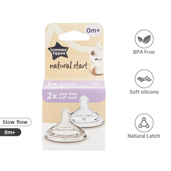 Tommee Tippee Natural Start Soft Teat (2Pcs) Cheap