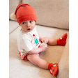 Purebaby Organic Koala Booties Vintage Red Online Sale