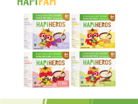 Hapi Heros Natural Baby Cereal 200g (6m+) Online now