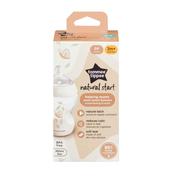 Tommee Tippee Natural Start PP Bottle 260ml (Snail) Sale