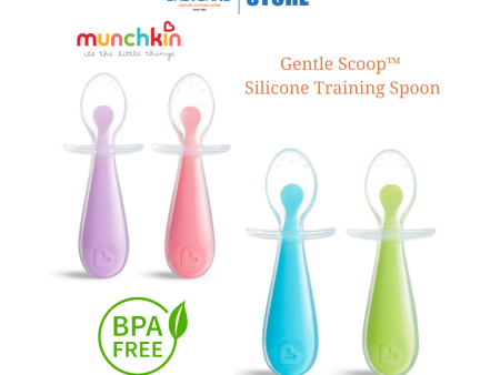 Munchkin Gentle Scoop Silicone Training Spoons 2pcs (6m+) Discount