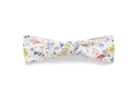 Purebaby Organic Floral Knot Headband - Dusk Floral Online Sale