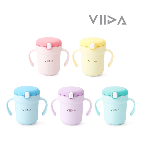 Viida Souffle Antibacterial Stainless Steel Straw Sippy Cup (330ML) on Sale