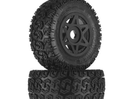 1 10 dBoots Sidewinder 2 Front Rear 2.2 3.0 Pre-Mounted Tires, 17mm Hex, Black (2): 6S For Discount