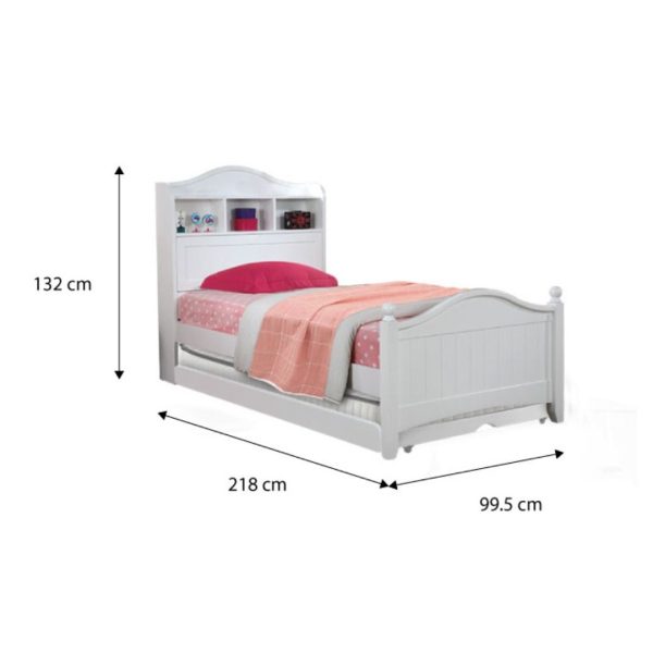 [Pre-Order] Snoozeland Daisy Bedframe with Pull Out Single Raising Bed For Discount