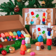 PureDays Wooden Colorful Stacking Stones (36Pcs) Online now