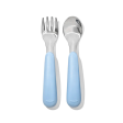 Oxo Tot On-The-Go Fork & Spoon Set - Dusk Fashion