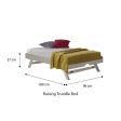 [Pre-Order] Snoozeland Holly Bedframe with Pull Out Single Raising Bed Hot on Sale