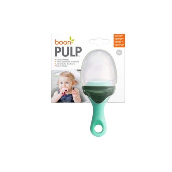 Boon Pulp Silicone Feeder - Mint Dark Green For Sale