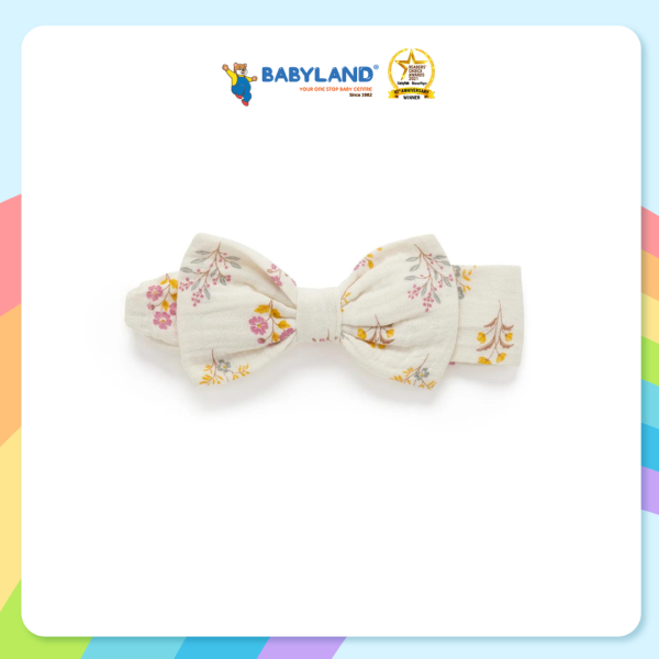 Purebaby Bow Headband - Posie Floral Discount