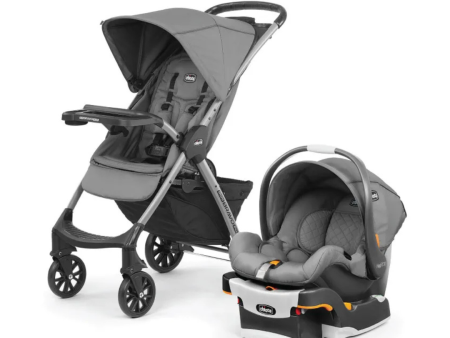 Chicco Mini Bravo Plus Travel System - Slate (6 months till 22.7kg) For Sale