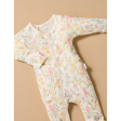 Purebaby Organic Aviary Garden Zip Growsuit & Reversible Bib Discount