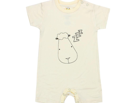 Baa Baa Sheepz Romper Short Sleeve Yellow Sleepy Head Online Hot Sale