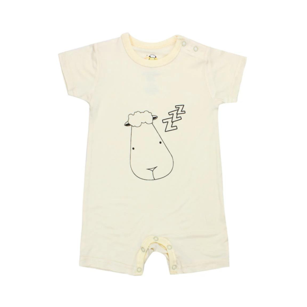 Baa Baa Sheepz Romper Short Sleeve Yellow Sleepy Head Online Hot Sale