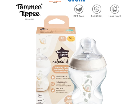 Tommee Tippee Natural Start PP Bottle 260ml (Snail) Sale