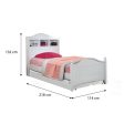 [Pre-Order] Snoozeland Daisy Bedframe with Pull Out Single Raising Bed For Discount