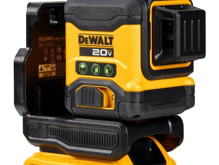 DeWALT DCLE34031D1 Line Laser Kit, 130 ft, + -1 8 in Accuracy, 2 -Beam, 3 -Line, Green Laser Sale