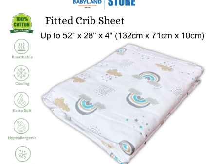 Bumble Bee Baby Cot Mattress Fitted Crib Sheet (52  x 28  x 4 ) For Sale