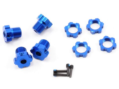 17mm Splined Wheel Hub Set (Blue) (4) Hot on Sale