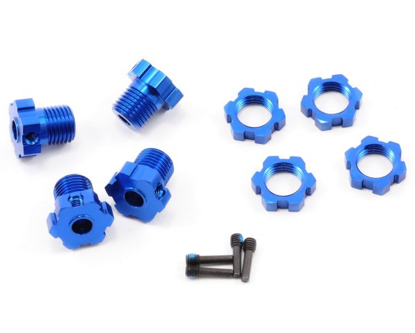 17mm Splined Wheel Hub Set (Blue) (4) Hot on Sale