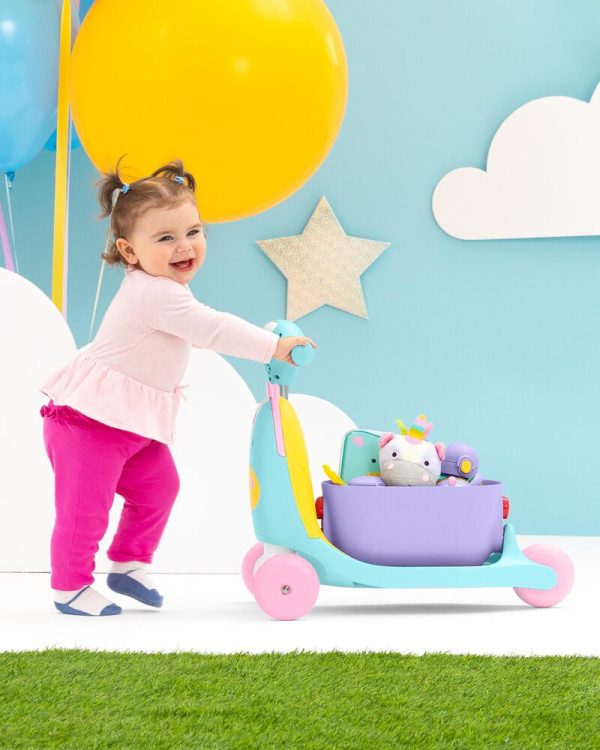 Skip Hop Zoo 3-in-1 Ride-On Toy - Unicorn (12m+) Online Sale