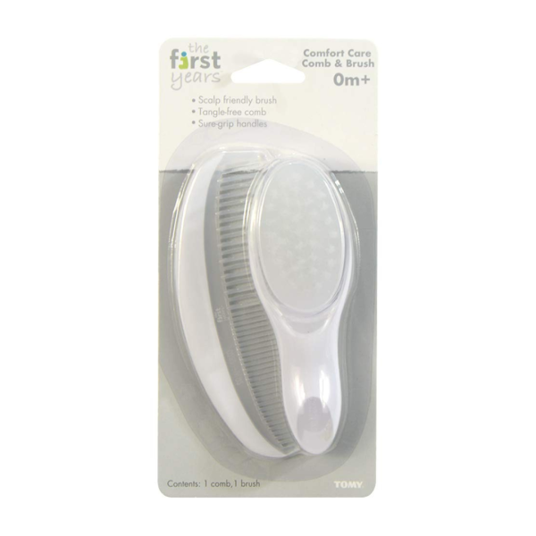 The First Years 7067 Comfort Care Comb & Brush - Soft Bristles Online Sale