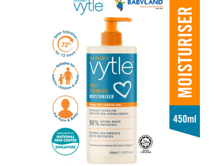 Suu Balm Vytle Daily Ceramide Moisturiser 450ml Online Hot Sale