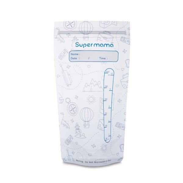 SuperMama Breastmilk Storage Bags 10oz Supply