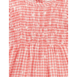 Purebaby Organic Gingham Star Broderie - Festive Shirred Dress Sale