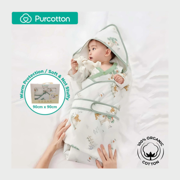 Purcotton Baby Swaddle 90cm x 90cm Treehouse Tales Online