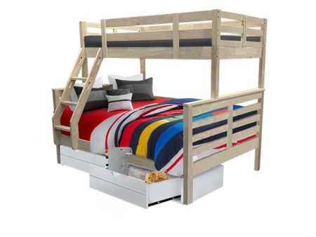 [PRE-ORDER] Snoozeland Huckleberry Super Single over Queen Bunk Bed with Underbed 3 Drawers Fashion