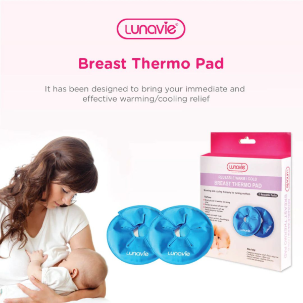 Lunavie Reusable Warm Cold Breast Thermo Pad 2pcs Online now