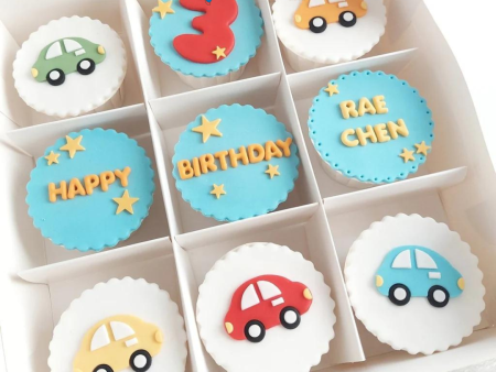 [PRE-ORDER] Yippii Cupcake - Roadway Car 9 Pcs (Fondant) Online