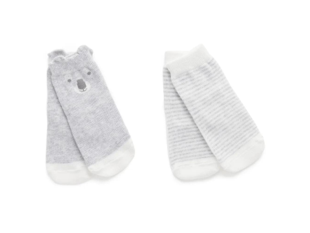 Purebaby 2 Organic Koala Socks Online now