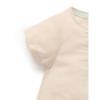 Purebaby Organic Linen Blend Romper Driftwood Stripe Supply