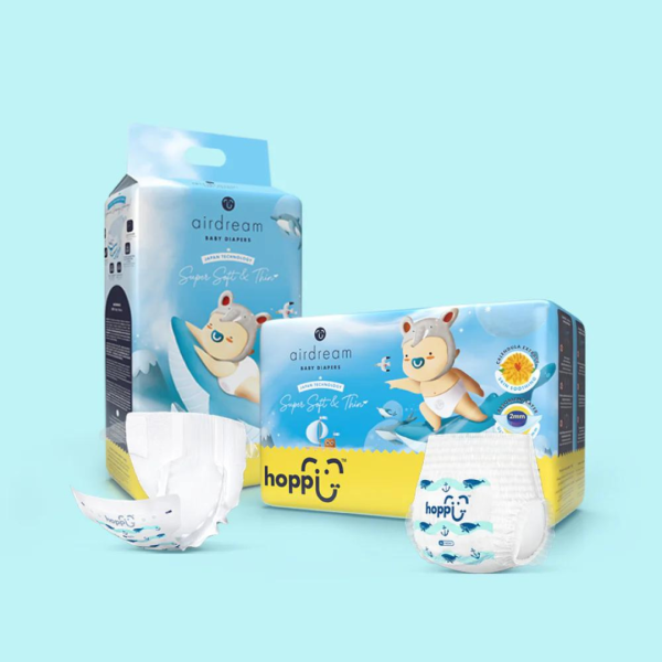 Hoppi Airdream Baby Diapers Tape NB (66 Packs) Sale