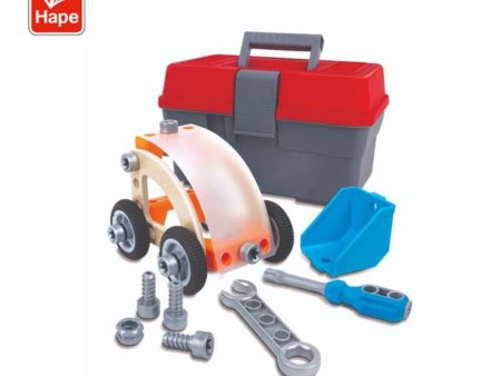 Hape Build & Drive Car Set Discount