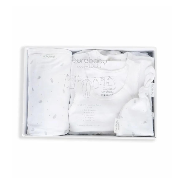 Purebaby Hospital Bag Newborn Giftset - 6 Pcs For Cheap