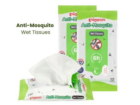 Pigeon Anti-Mosquito Wet Tissues (12s x 3) Sale