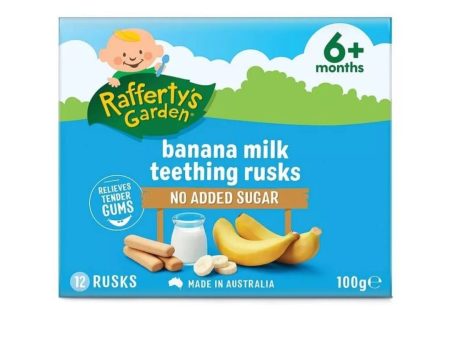 Raffertys Garden Banana Milk Rusk 100g Discount