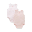 Purebaby 2 Pack Organic RIB  Singlet Bodysuit - Pale Pink Pack Online Hot Sale