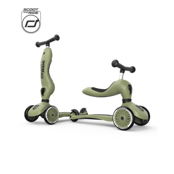 Scoot & Ride Highwaykick 1 Scooter Olive (1-5yrs) Hot on Sale