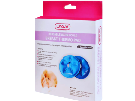 Lunavie Reusable Warm Cold Breast Thermo Pad 2pcs Online now