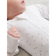 Purebaby Organic 2 Pack  Zip Growsuit -  Pale Blue set (polka dot and stripe) Online