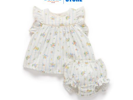 Purebaby Organic Nautical Floral Bloomer Set For Discount