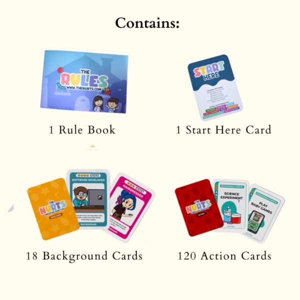 The Nurts Parenting Made Fun Card Game | 14yrs+ | Strategic Fun & Family Friendly Game Night Educational Card Game For Sale