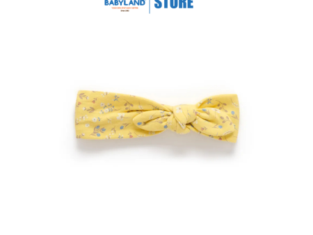 Purebaby Organic Bow Headband Sunshine Floral on Sale